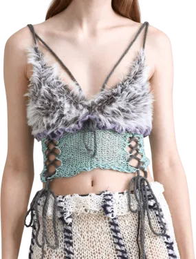 TAKA Selects Purple Furry Knit Camisole