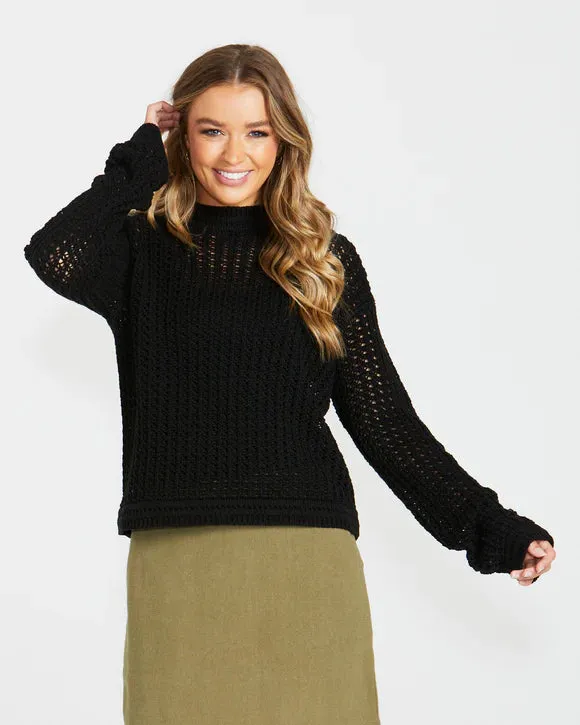 Talullah Knit -Black Sass