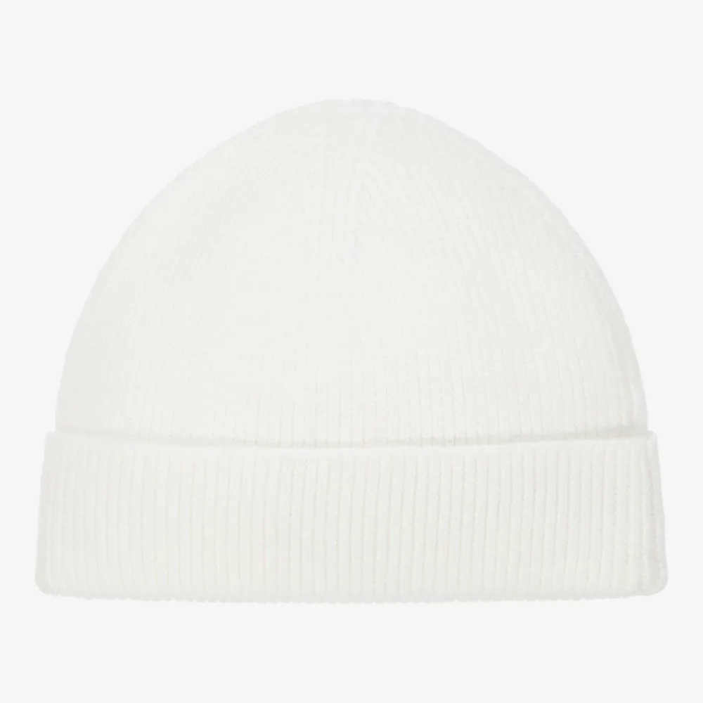 Teen Girls Ivory Beanie Hat