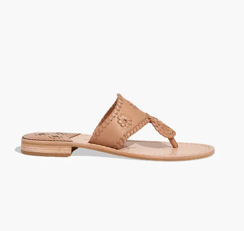 The Jacks Flat Sandal in Toast