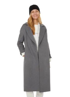 Grey Long Wool Coat