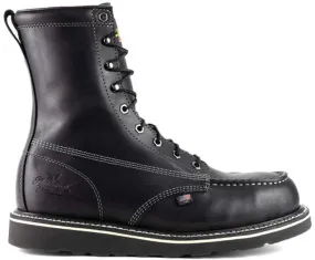 Thorogood Men's 8 Midnight Series Black Moc Safety Toe Work Boot in Midnight Black