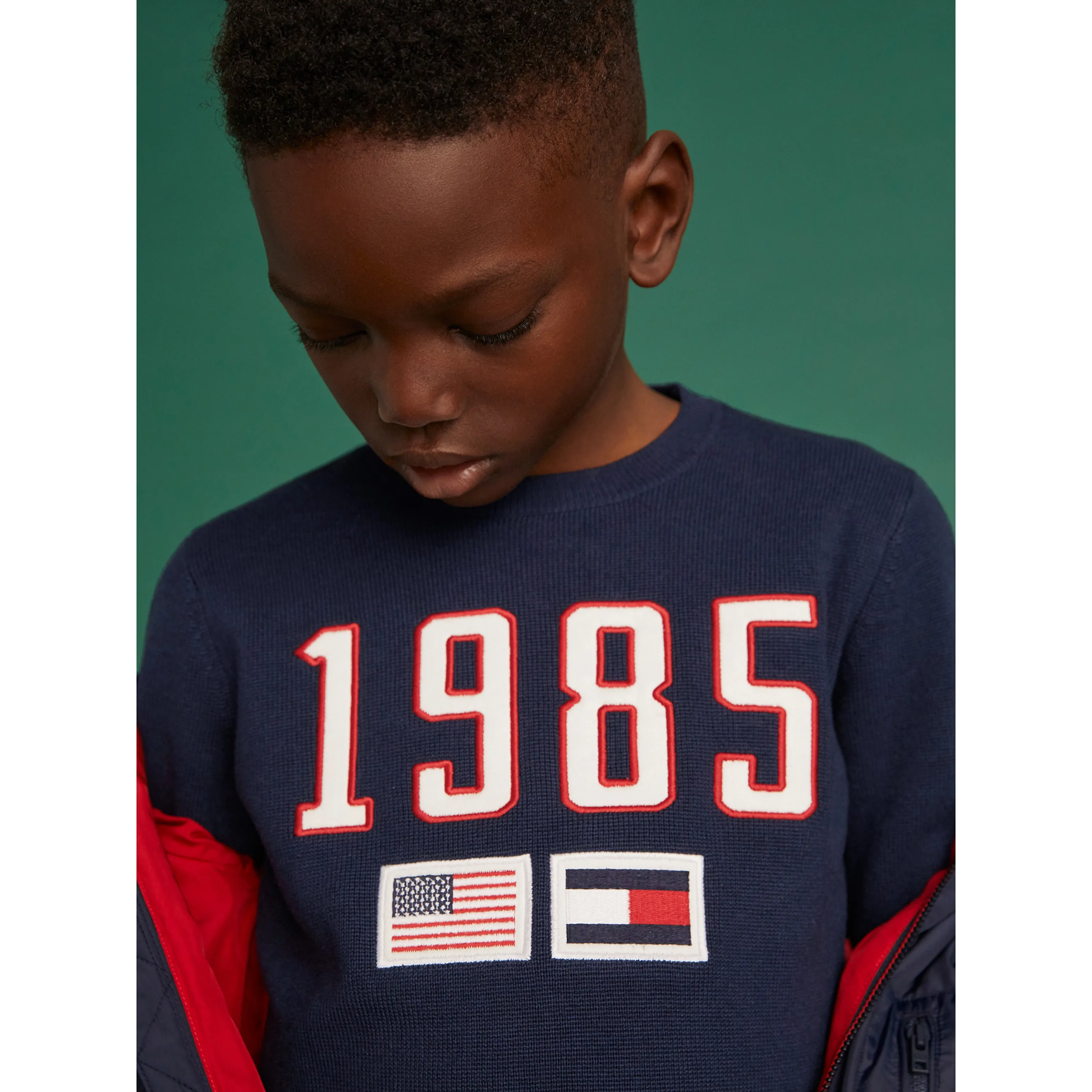 Tommy Hilfiger Boys 3-7 1985 Logo Jumper - Shop Jumpers Now