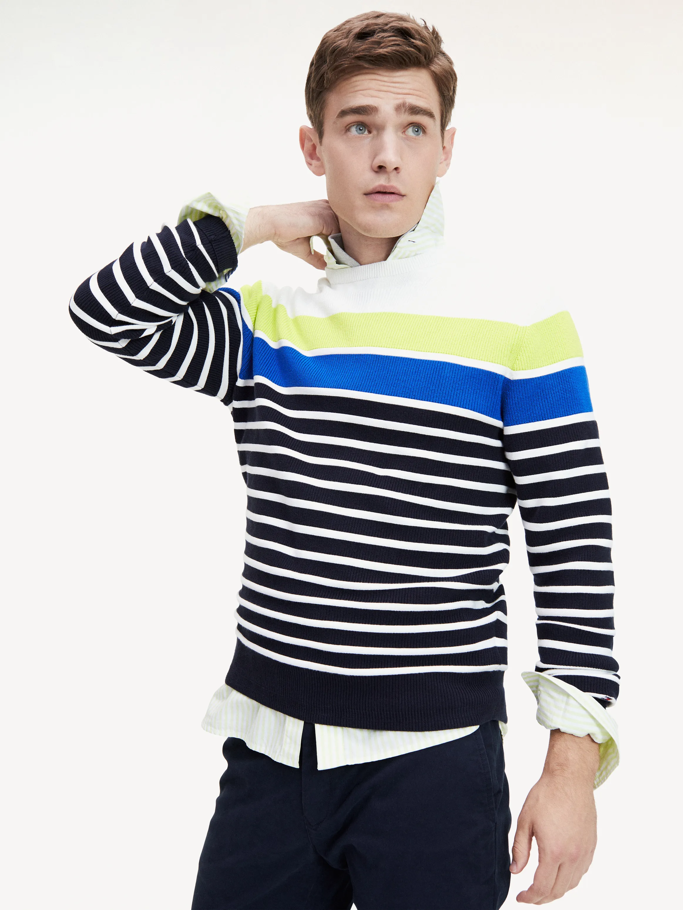 Tommy Hilfiger Breton Stripe Crew Neck Jumper - Jumpers