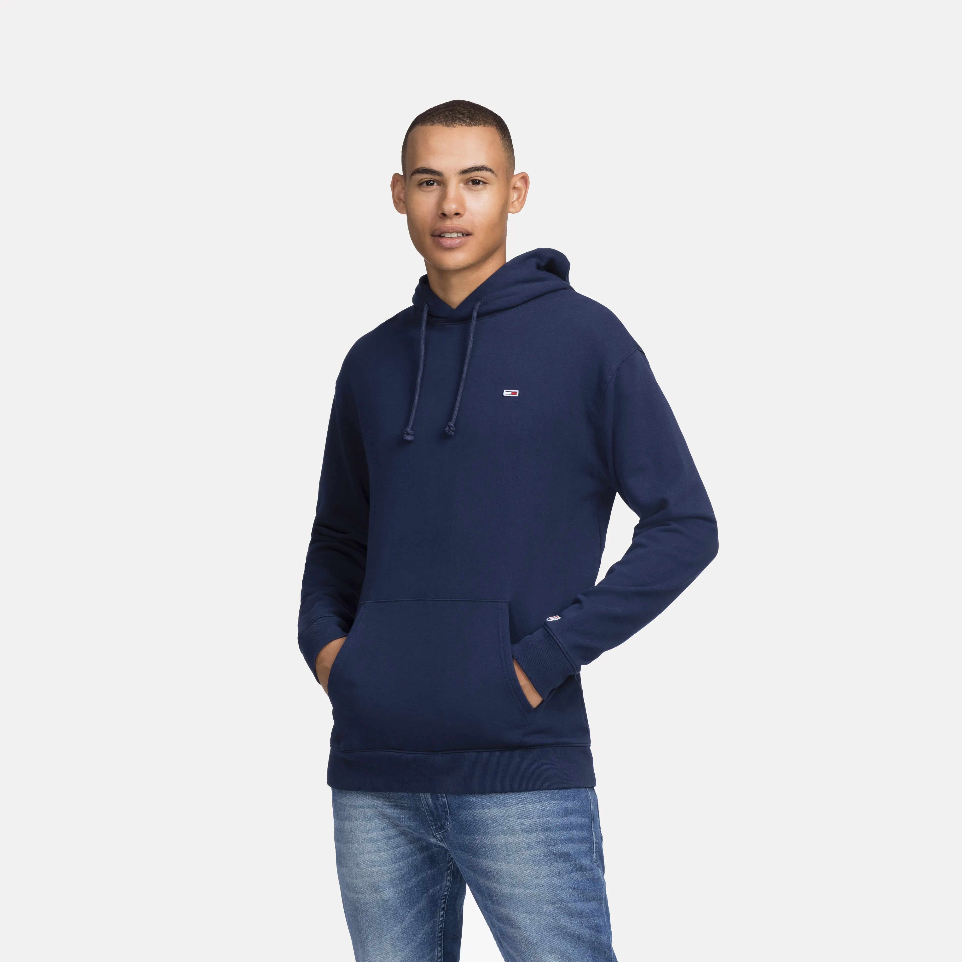 Tommy Hilfiger Organic Cotton Hoodie with Drawstring - Jumpers