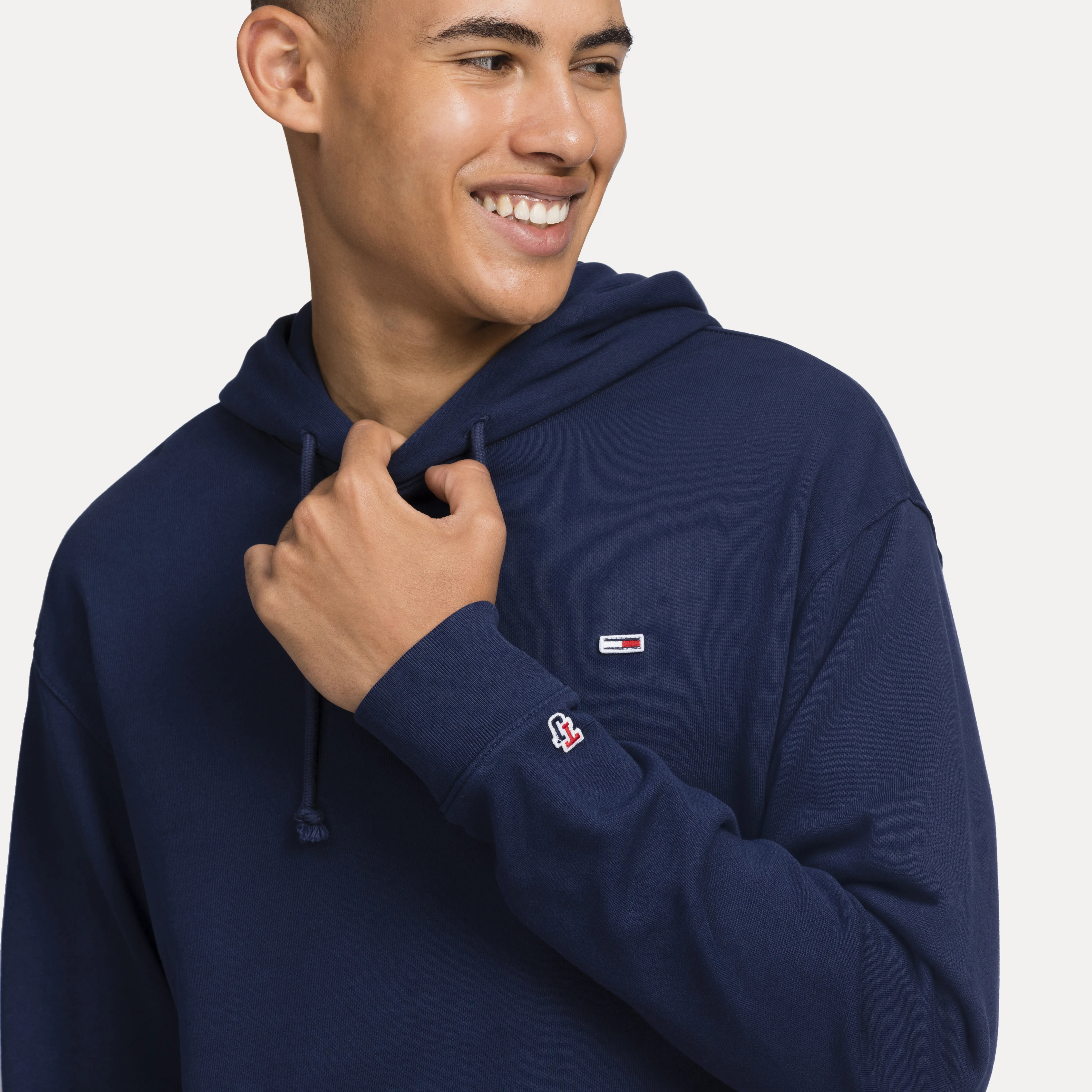 Tommy Hilfiger Organic Cotton Hoodie with Drawstring - Jumpers