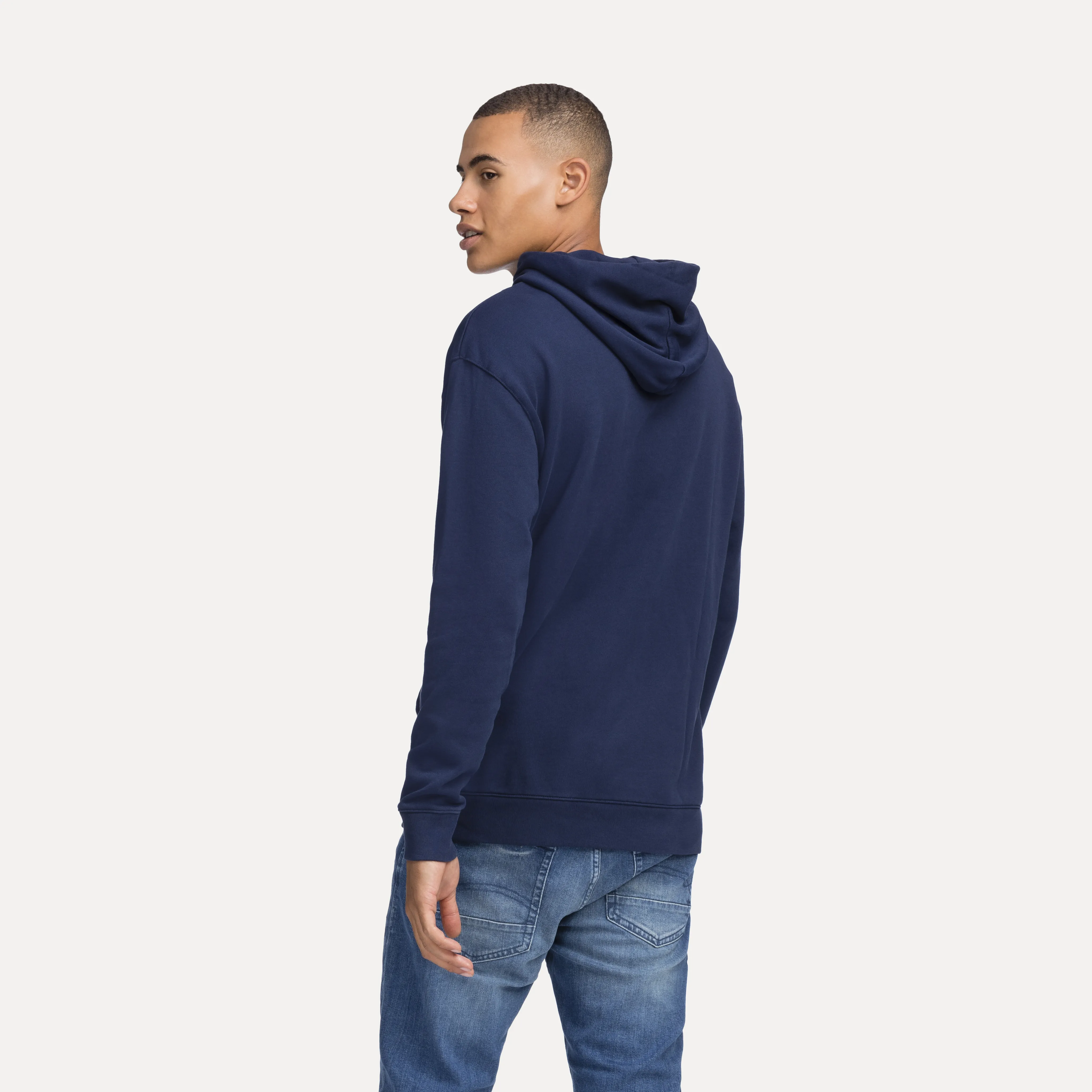 Tommy Hilfiger Organic Cotton Hoodie with Drawstring - Jumpers