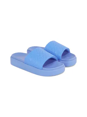 Blue TOMMY HILFIGER Platform Pool Slide