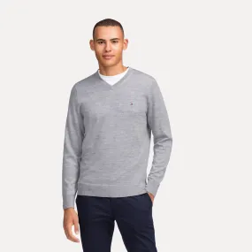 Tommy Hilfiger V Neck Sweater - Premium Wool Jumpers