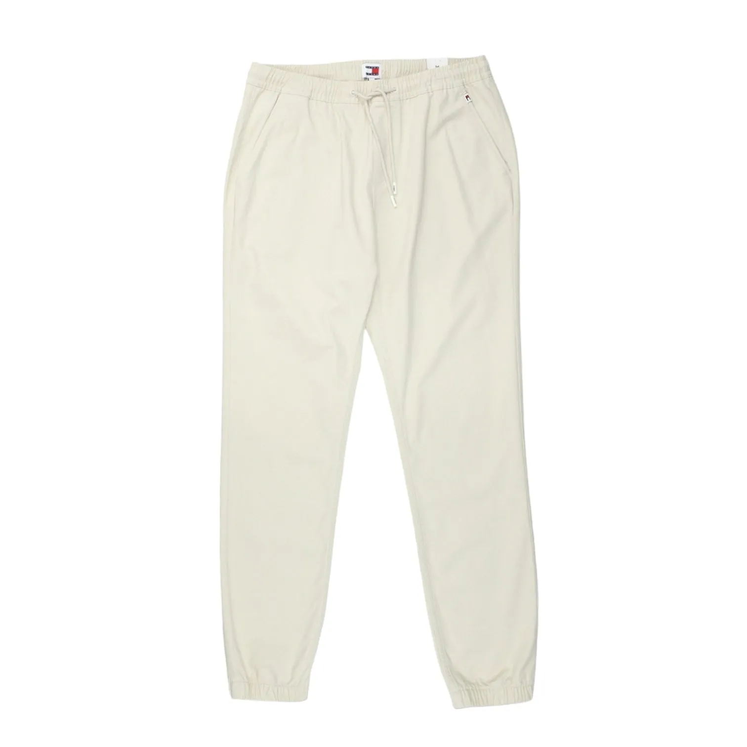 Tommy Jeans Cream Slim Tapered Jog Trousers