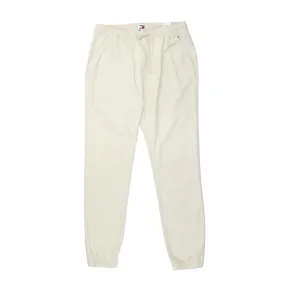 Tommy Jeans Cream Slim Tapered Jog Trousers