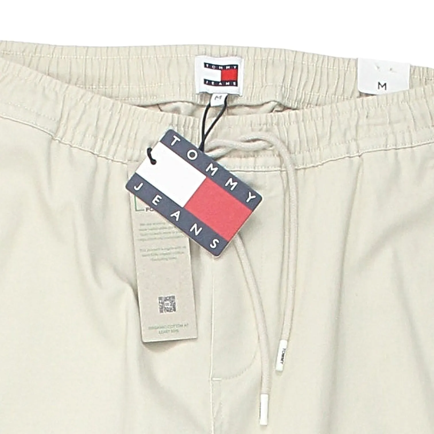 Tommy Jeans Cream Slim Tapered Jog Trousers