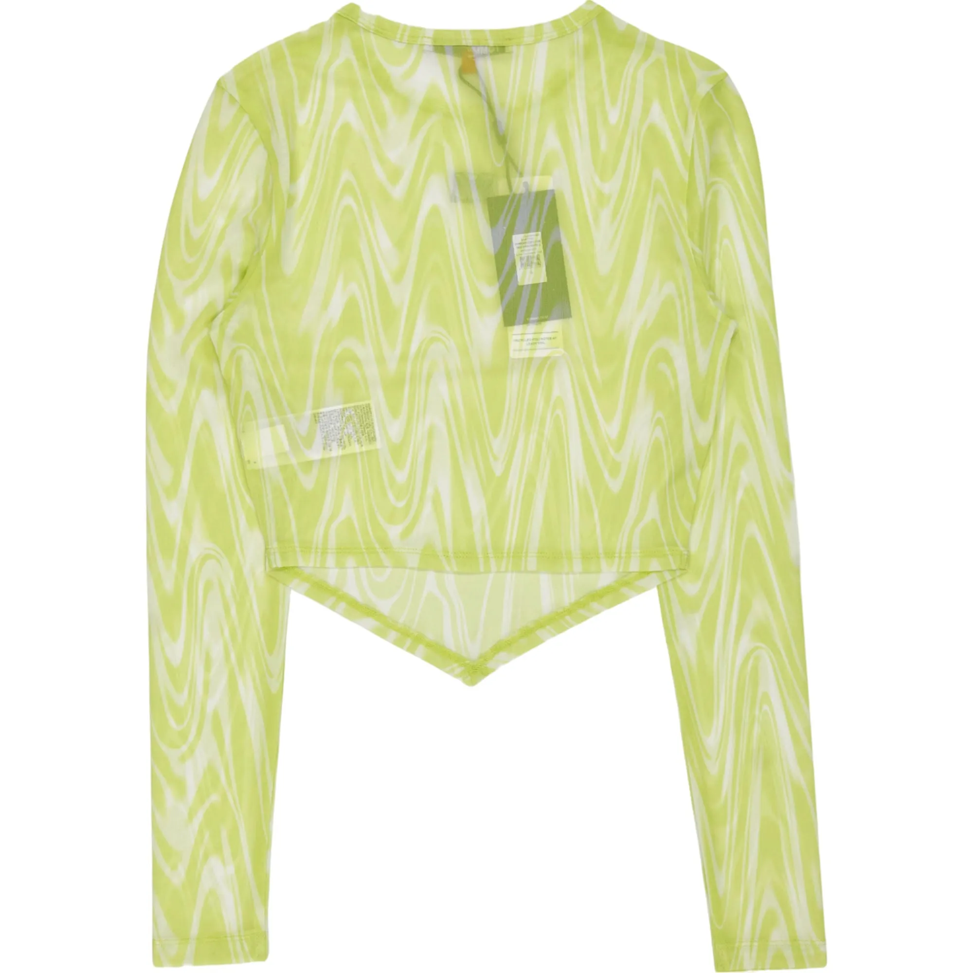 Tommy Jeans Lime Mesh Print Top