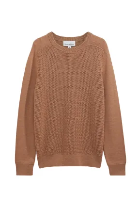 Toorallie Textured Stitch Knit Sand Dune