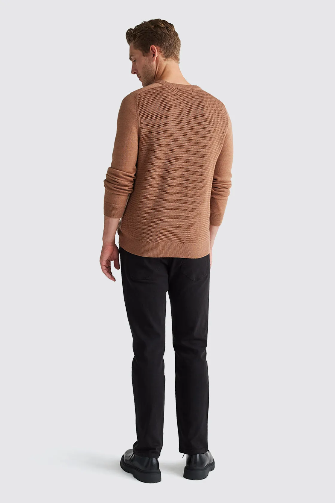 Toorallie Textured Stitch Knit Sand Dune