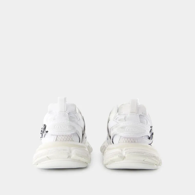 Track Sneakers - Balenciaga - Synthetic - White/Black