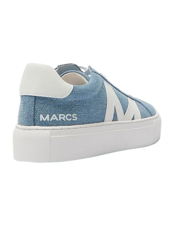 Trio Sneakers in Denim/White