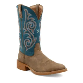 Twisted X Women's Square Toe Western Boot Bomber/Stormy Blue - Size 11