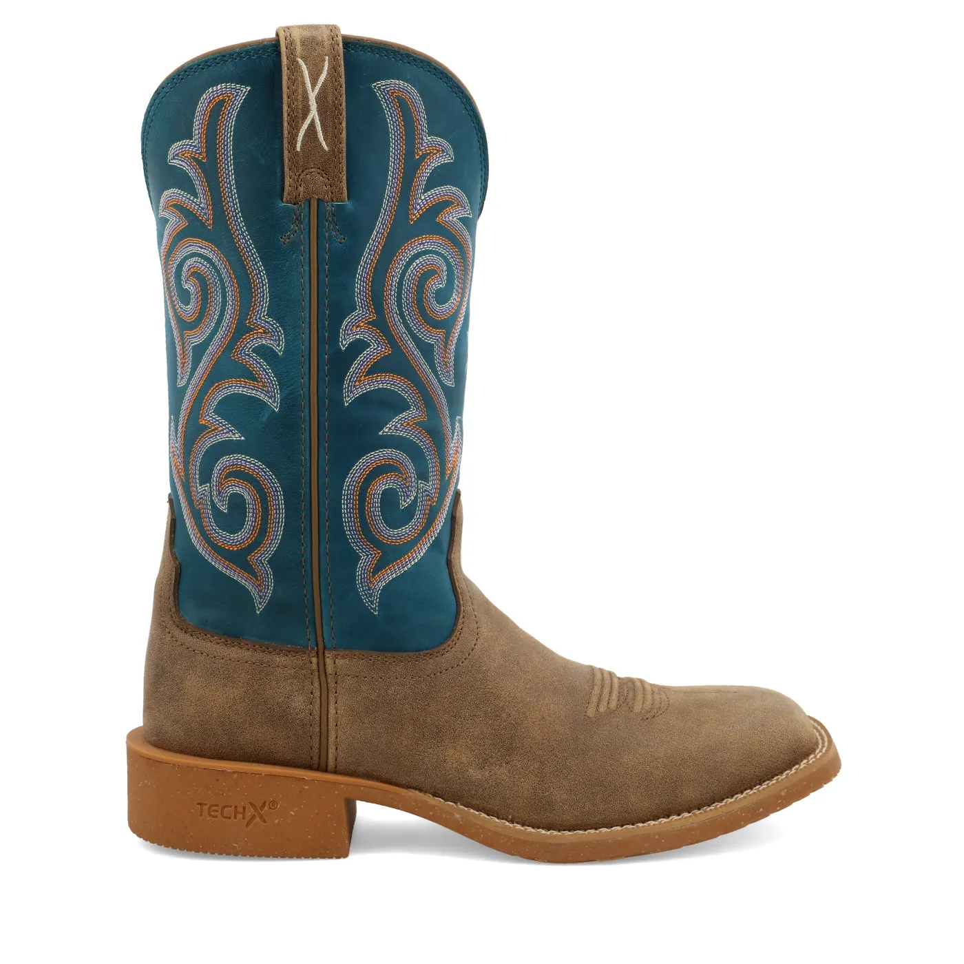 Twisted X Women's Square Toe Western Boot Bomber/Stormy Blue - Size 11