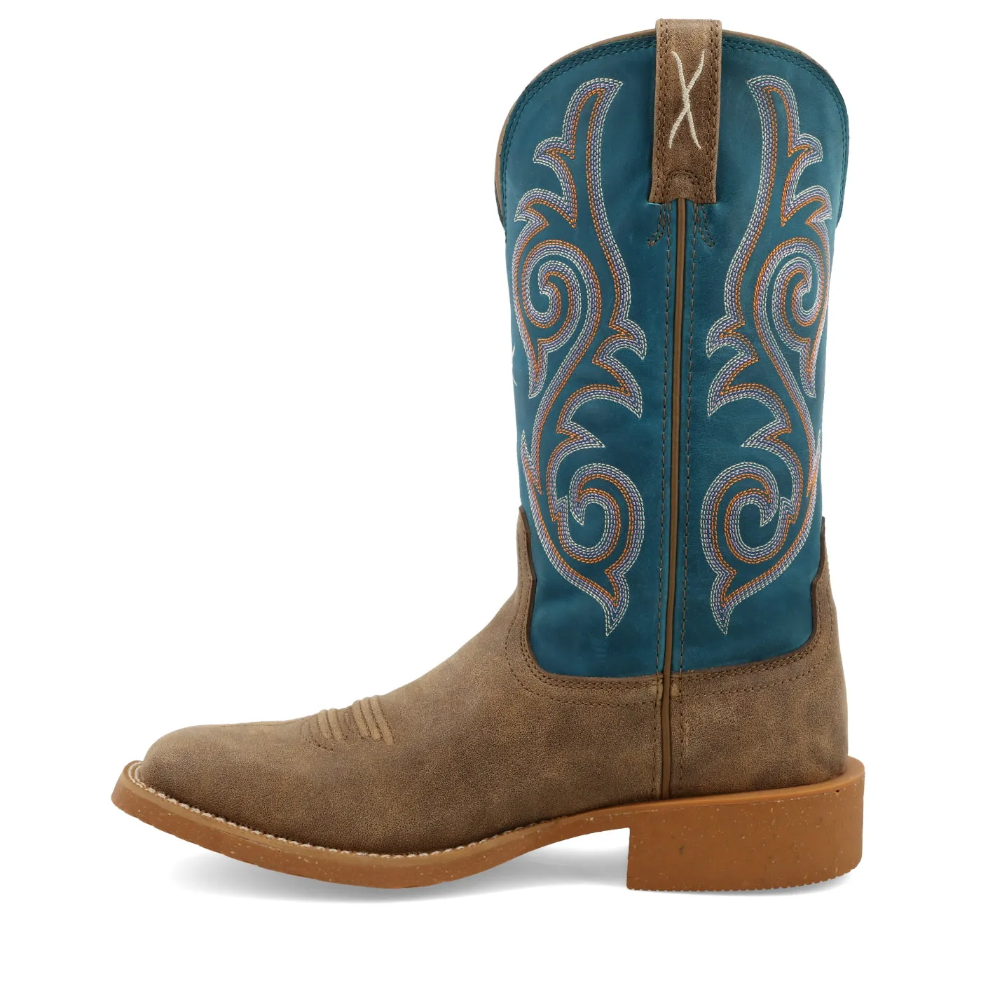 Twisted X Women's Square Toe Western Boot Bomber/Stormy Blue - Size 11