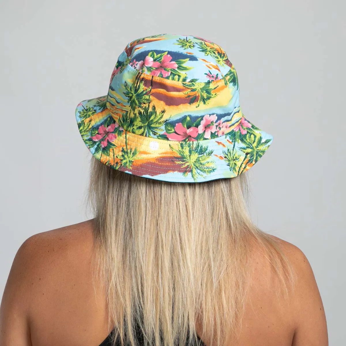 Unisex Bucket Hat - Yellow Floral