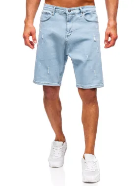 Blue Bolf Jeans Shorts for Men 0631.