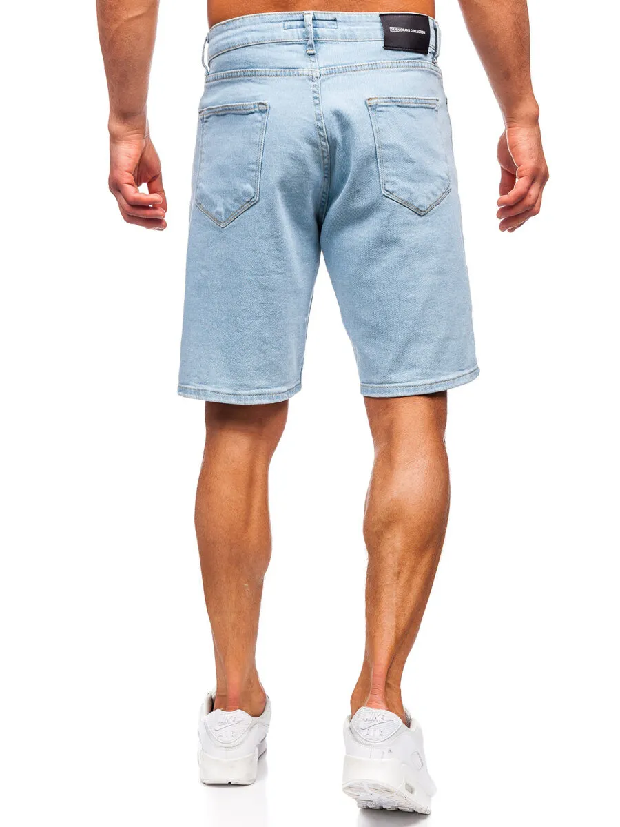 Blue Bolf Jeans Shorts for Men 0631.