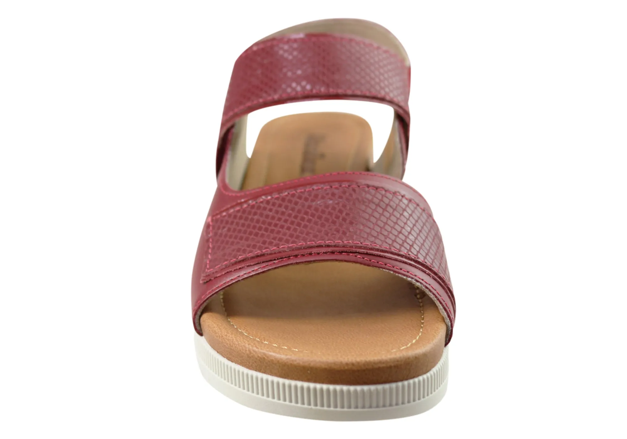 Usaflex Hilda Womens Comfortable Leather Sandals Made In Brazil