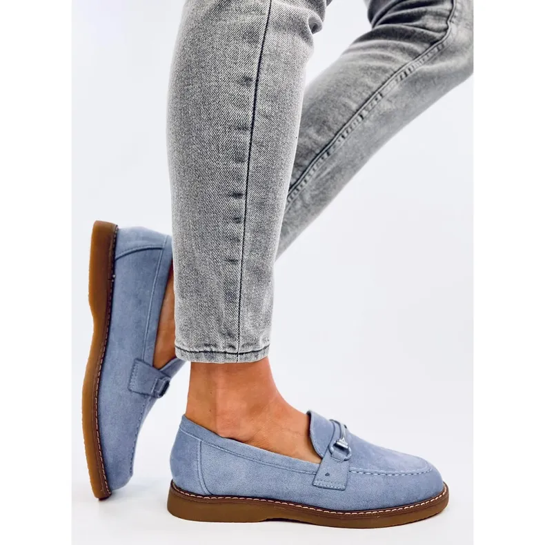 Blue Moccasins for Women