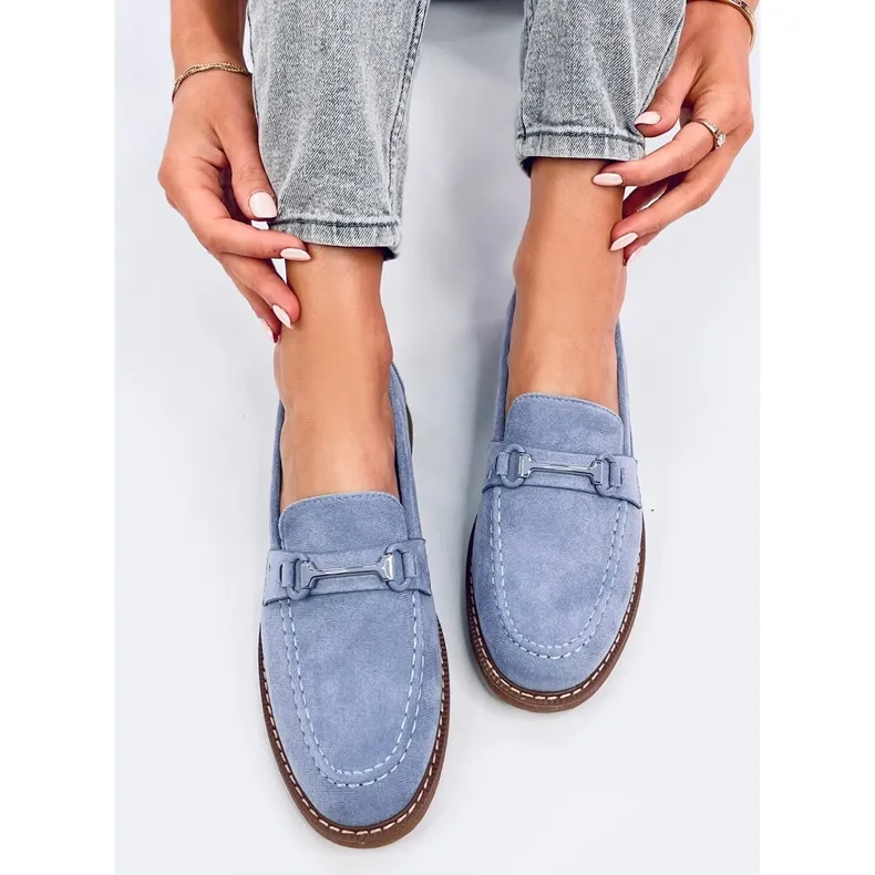 Blue Moccasins for Women