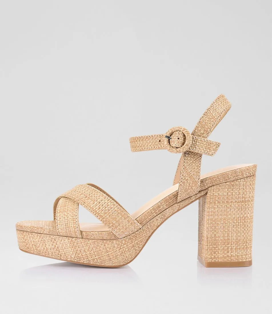 VERALI Heppell Natural Raffia Sandals