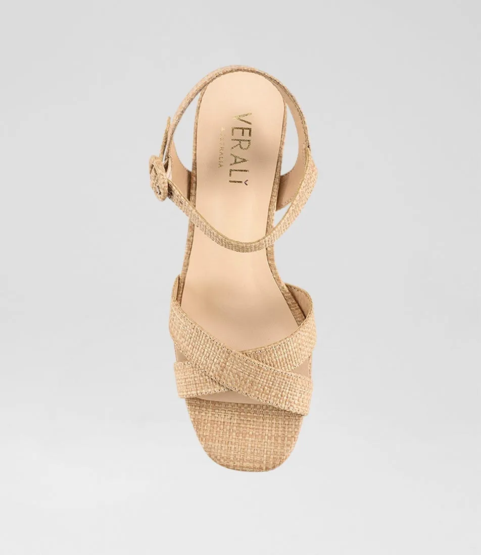 VERALI Heppell Natural Raffia Sandals