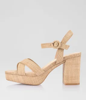 VERALI Heppell Natural Raffia Sandals