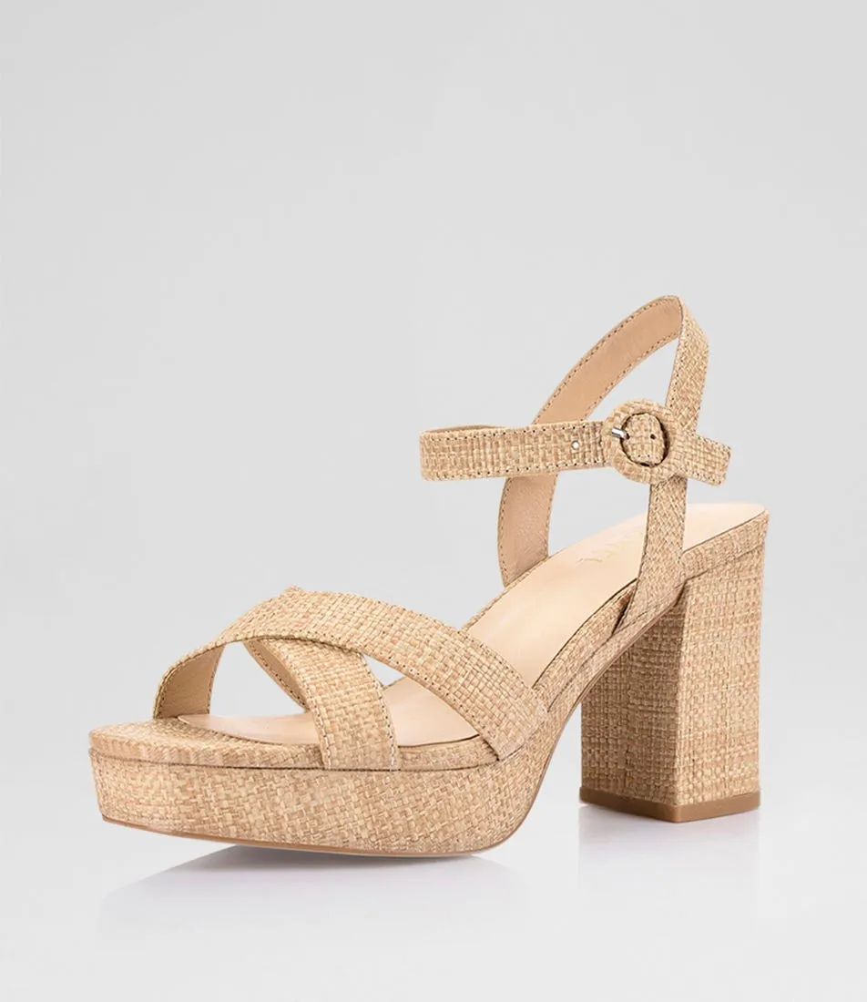 VERALI Heppell Natural Raffia Sandals