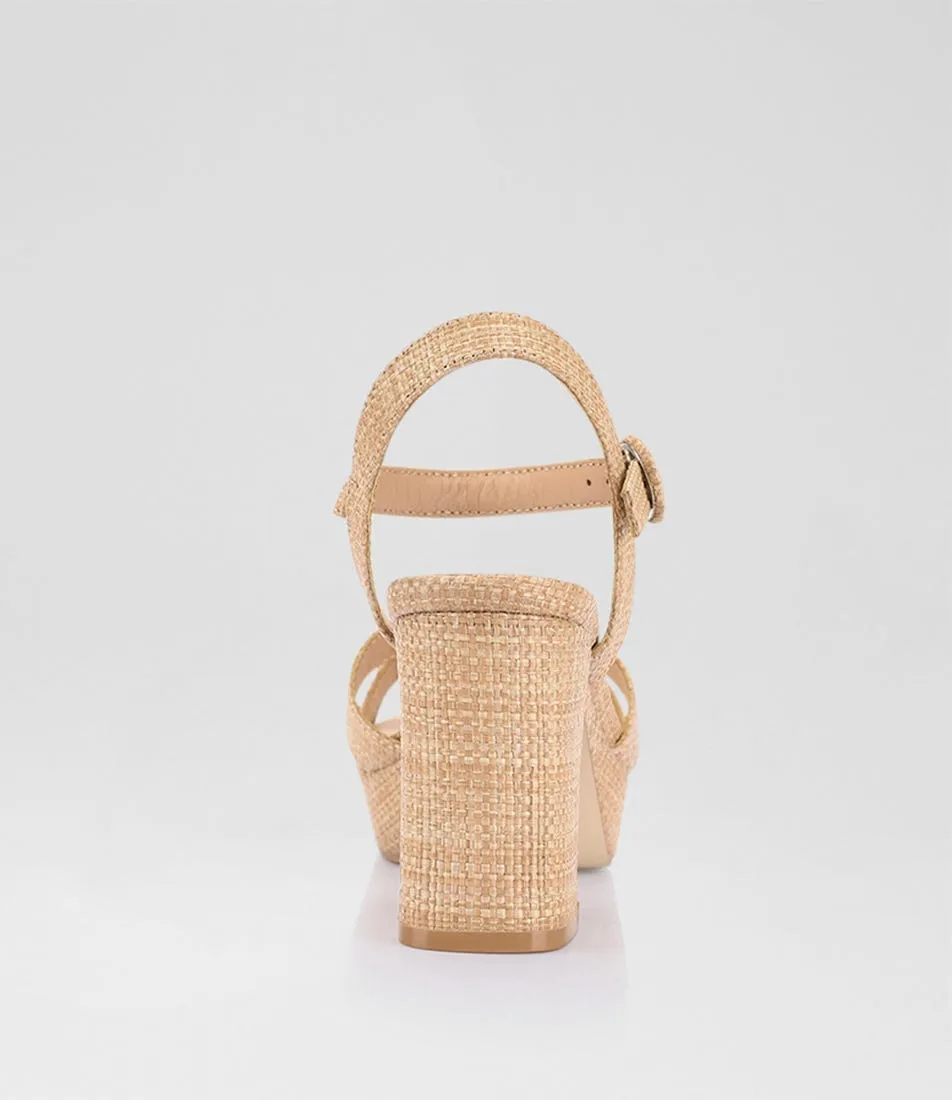 VERALI Heppell Natural Raffia Sandals