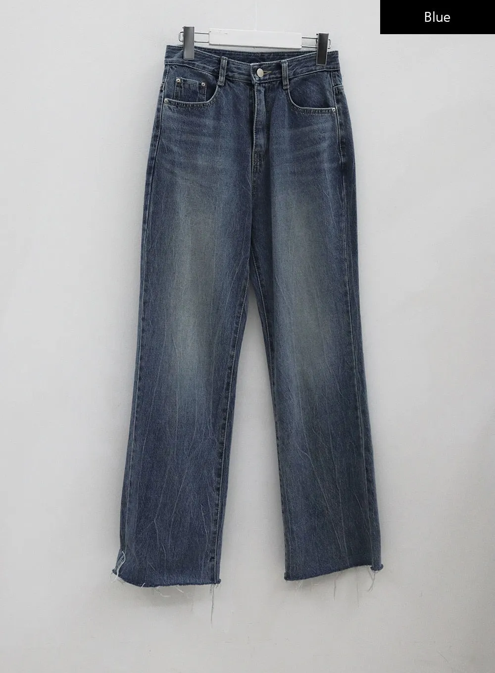 Vintage Hemmed Straight Leg Jeans BG19