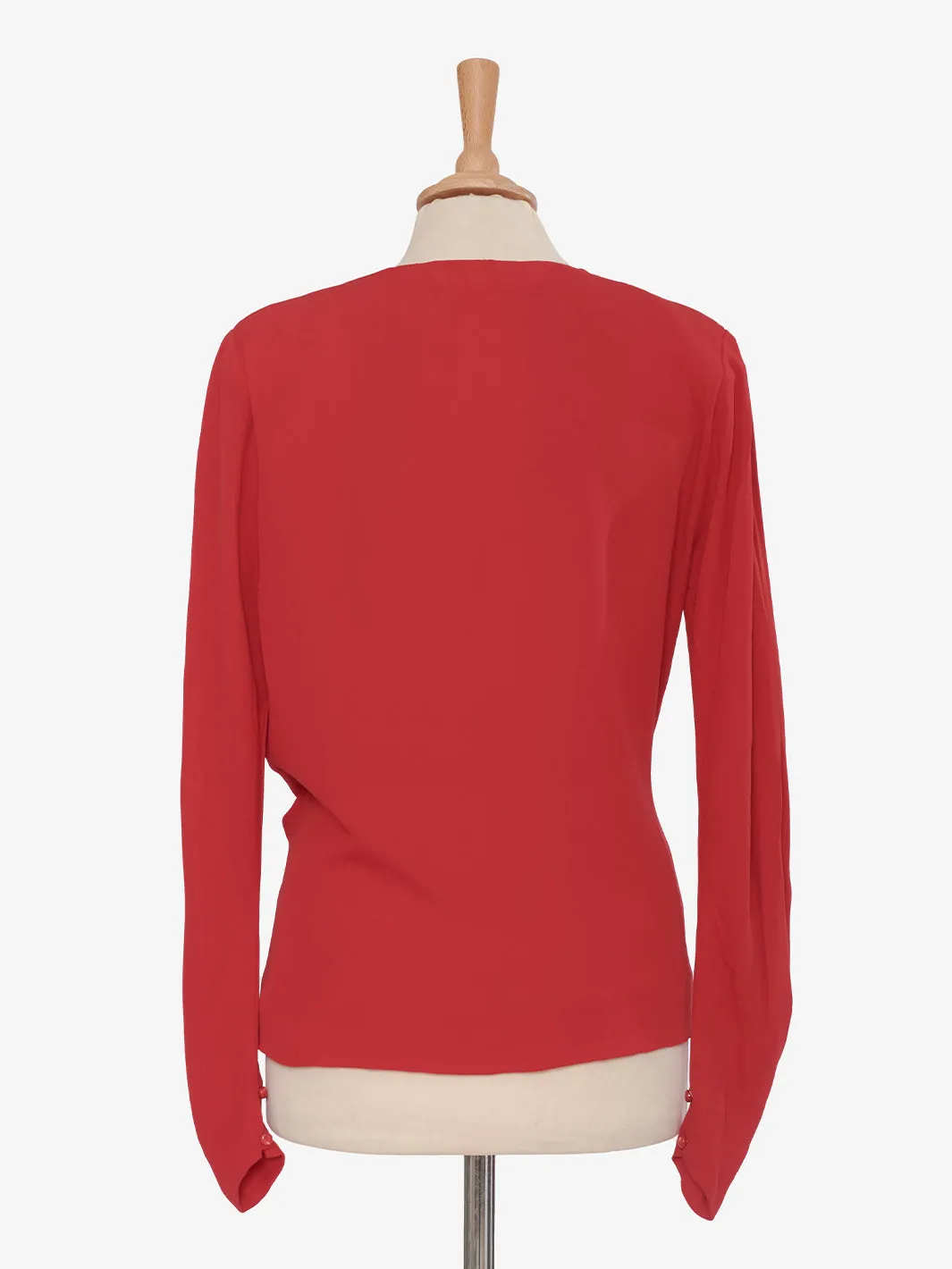 Red Retro Shirt in Synthetic Fabric