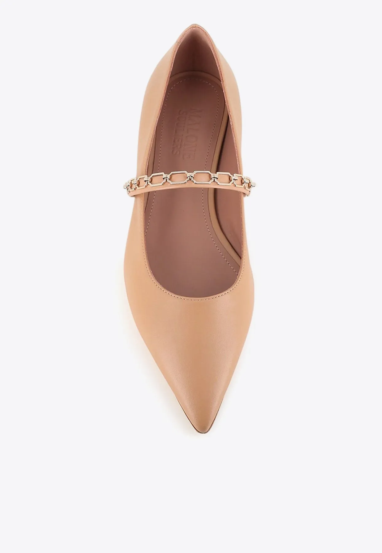 Virna Mary-Jane Chained Flat Pumps