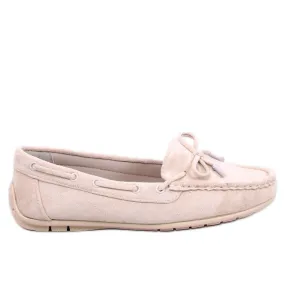 Wards Beige suede slip-on shoes