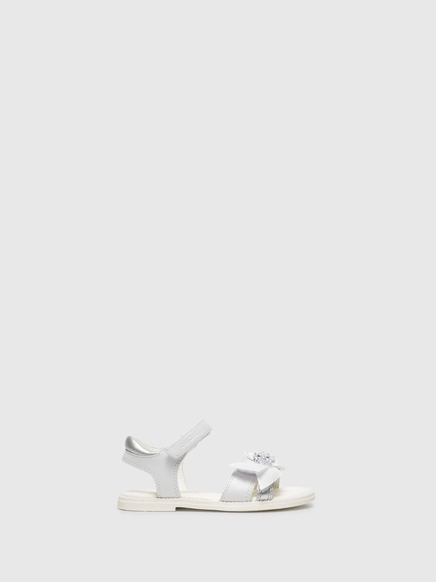 White Appliqués Sandals