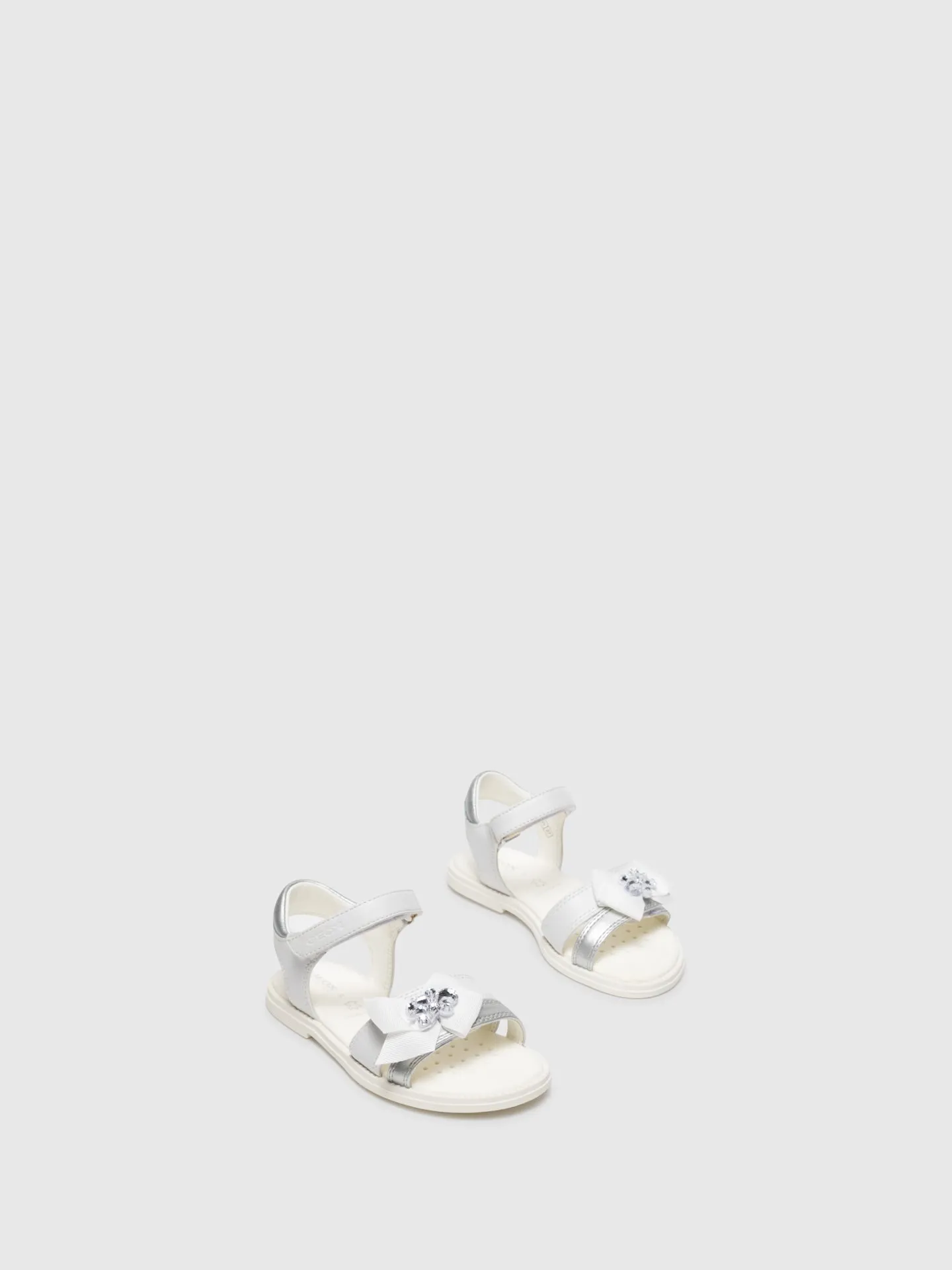 White Appliqués Sandals