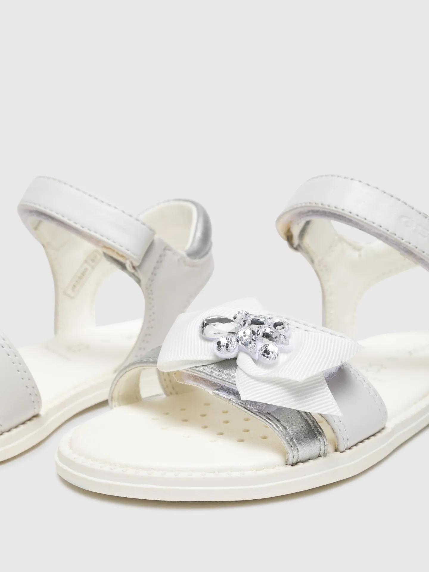 White Appliqués Sandals