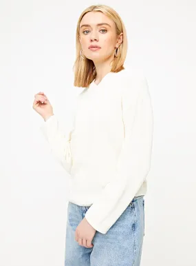 White High V Neck Jumper in Size 16 from Tu - Buy Now.