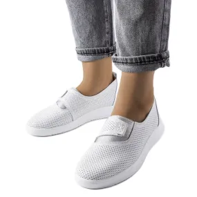 White perforated sneakers from Ethels