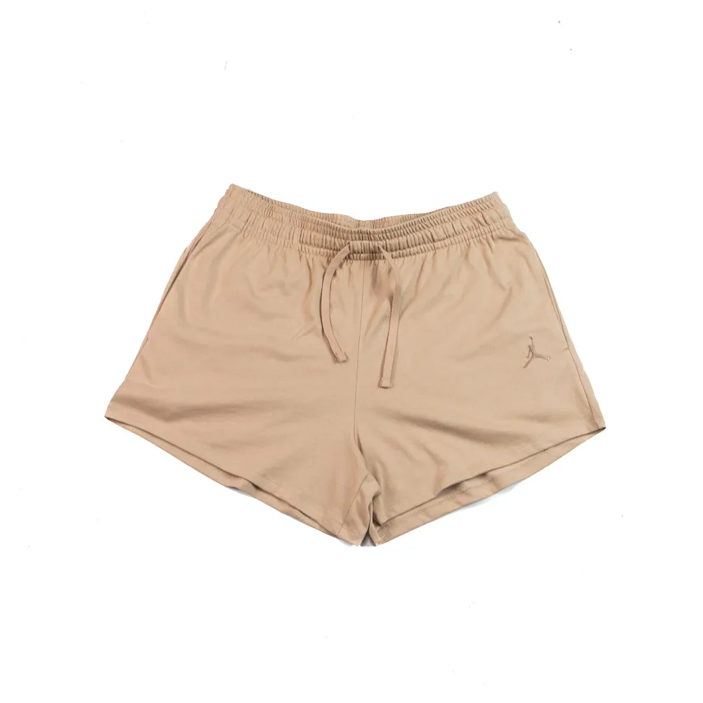 Wmns Jordan Knit Shorts (Medium Brown/Desert Dust)