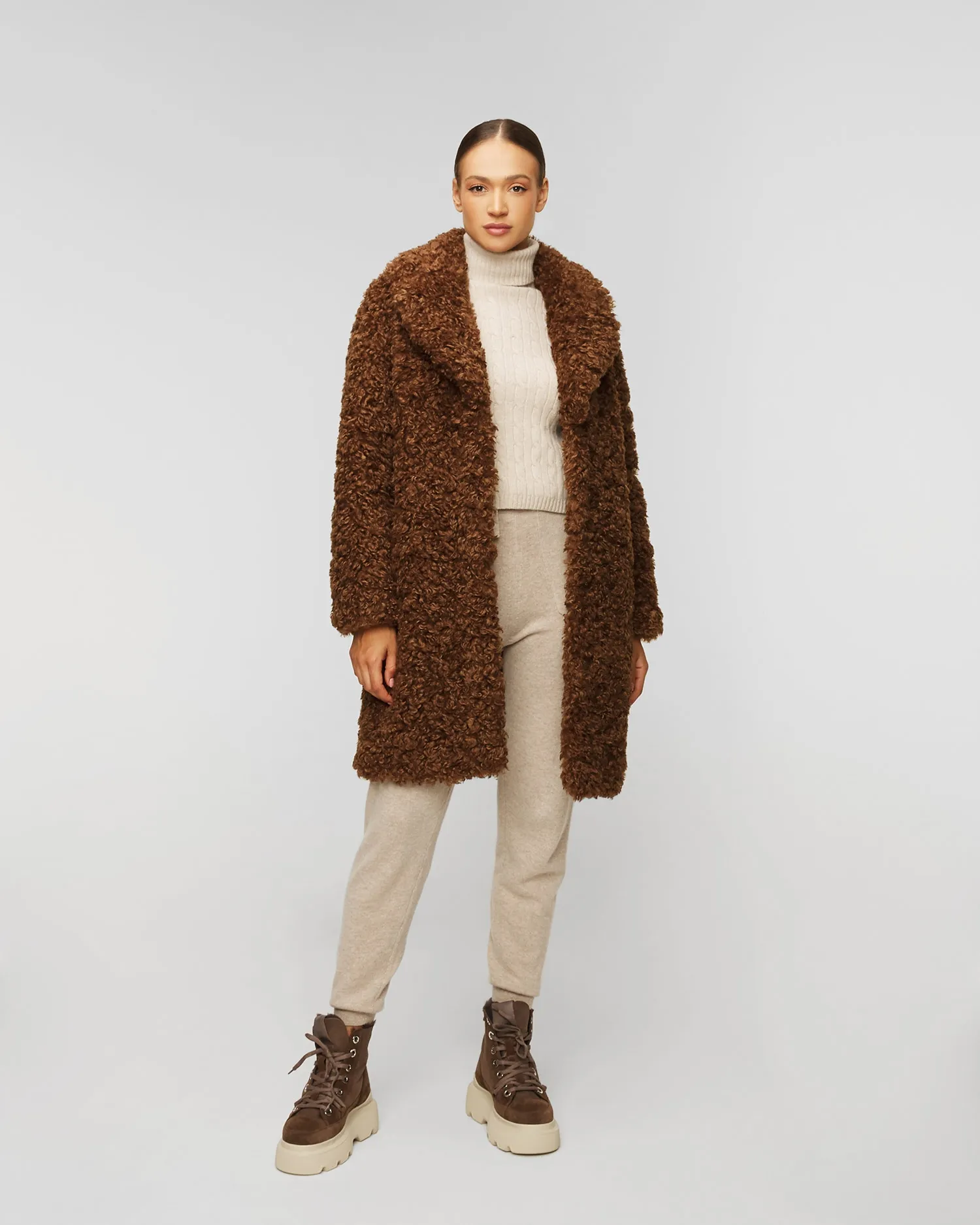 Women's fur coat Stand Studio Camille Cocoon 611379061-87000