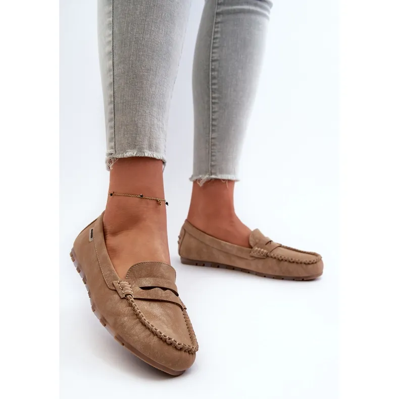 Women's Brown Celoria Eco Leather Moccasins