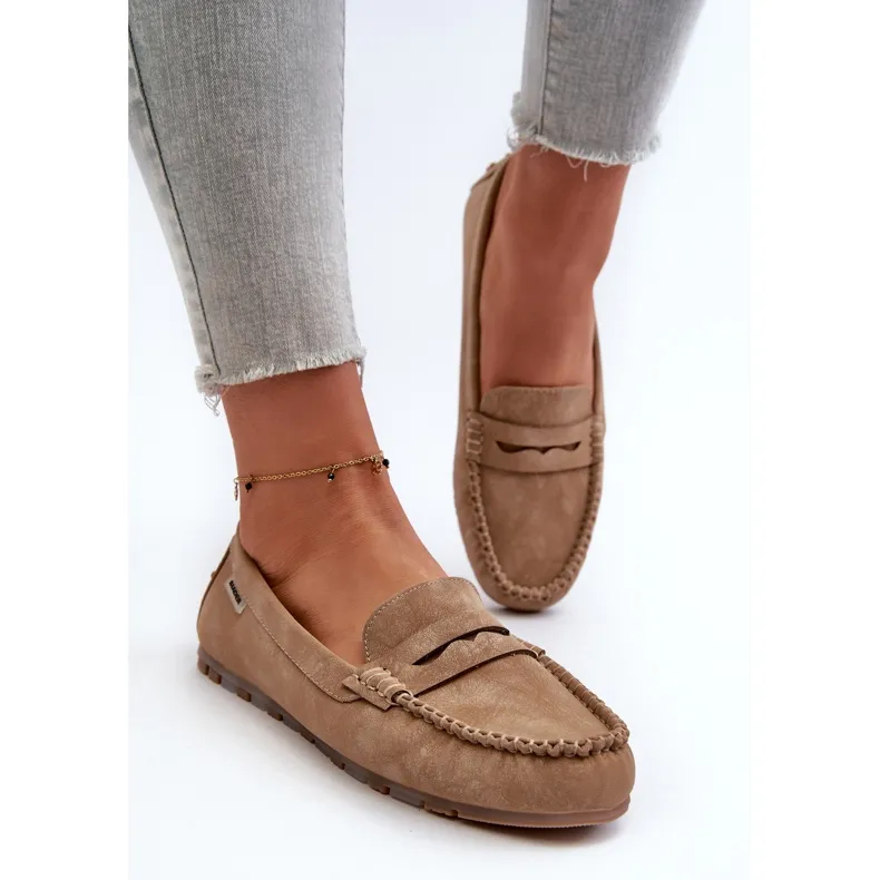 Women's Brown Celoria Eco Leather Moccasins