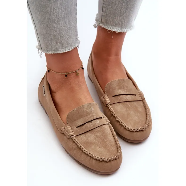 Women's Brown Celoria Eco Leather Moccasins