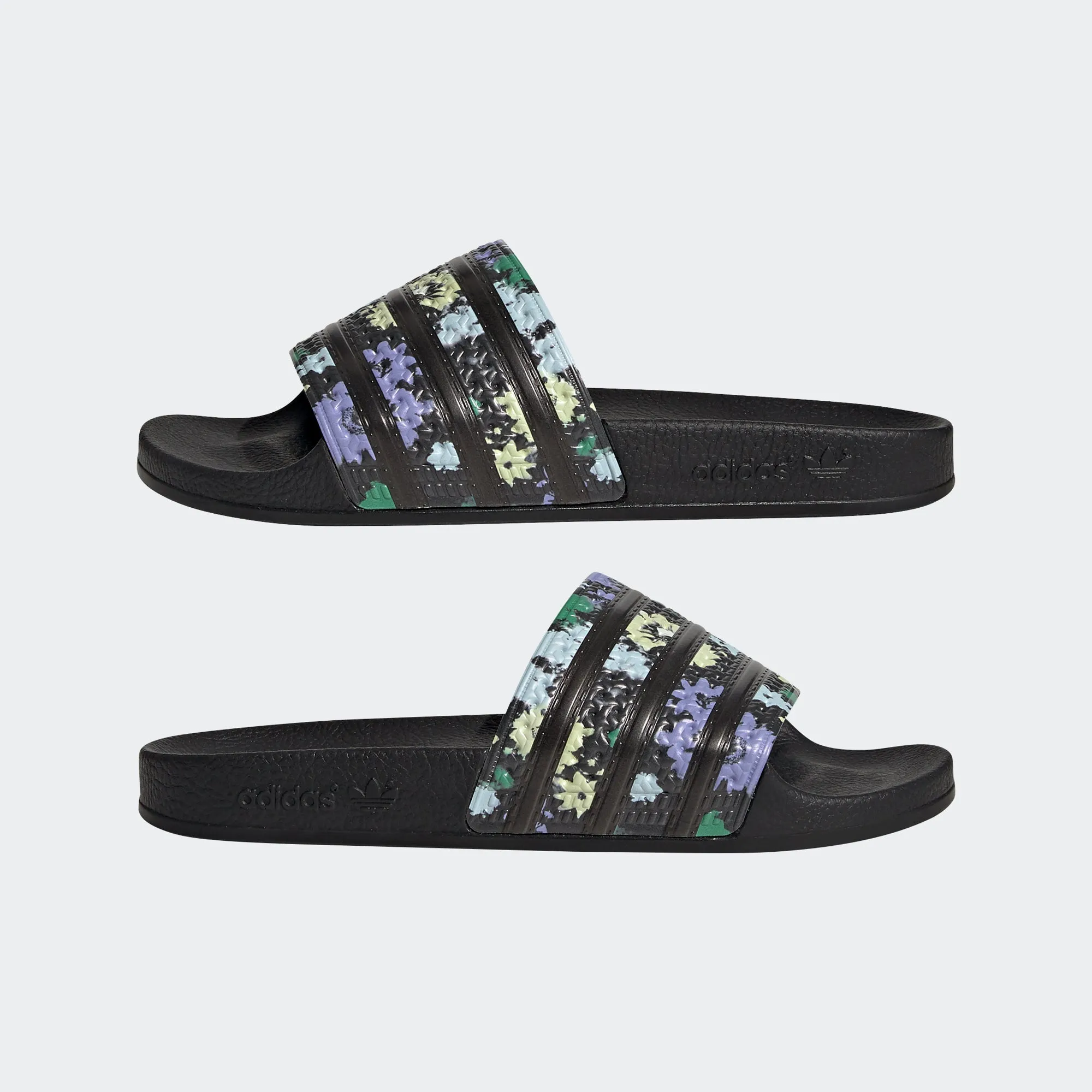 Women’s adidas Originals Adilette Slides Florals Black